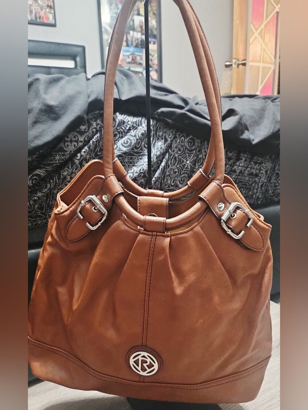 Relic Camel Brown/Tan Leather Shoulder Bag Purse